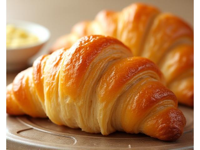 Croissant au beurre parfait, doré et feuilleté
