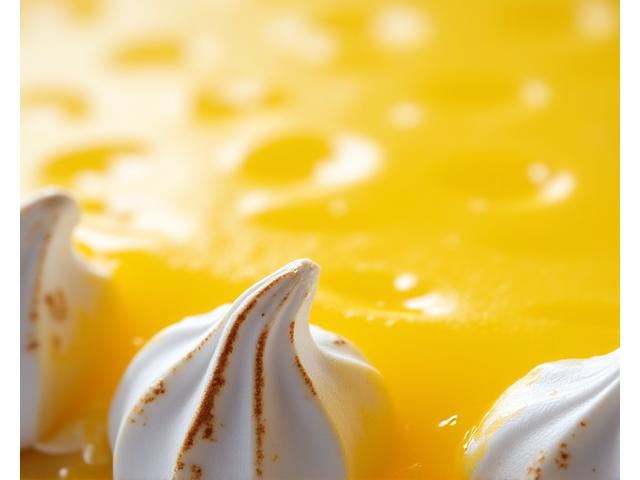 Tartelette au citron meringuée, brillante et acidulée